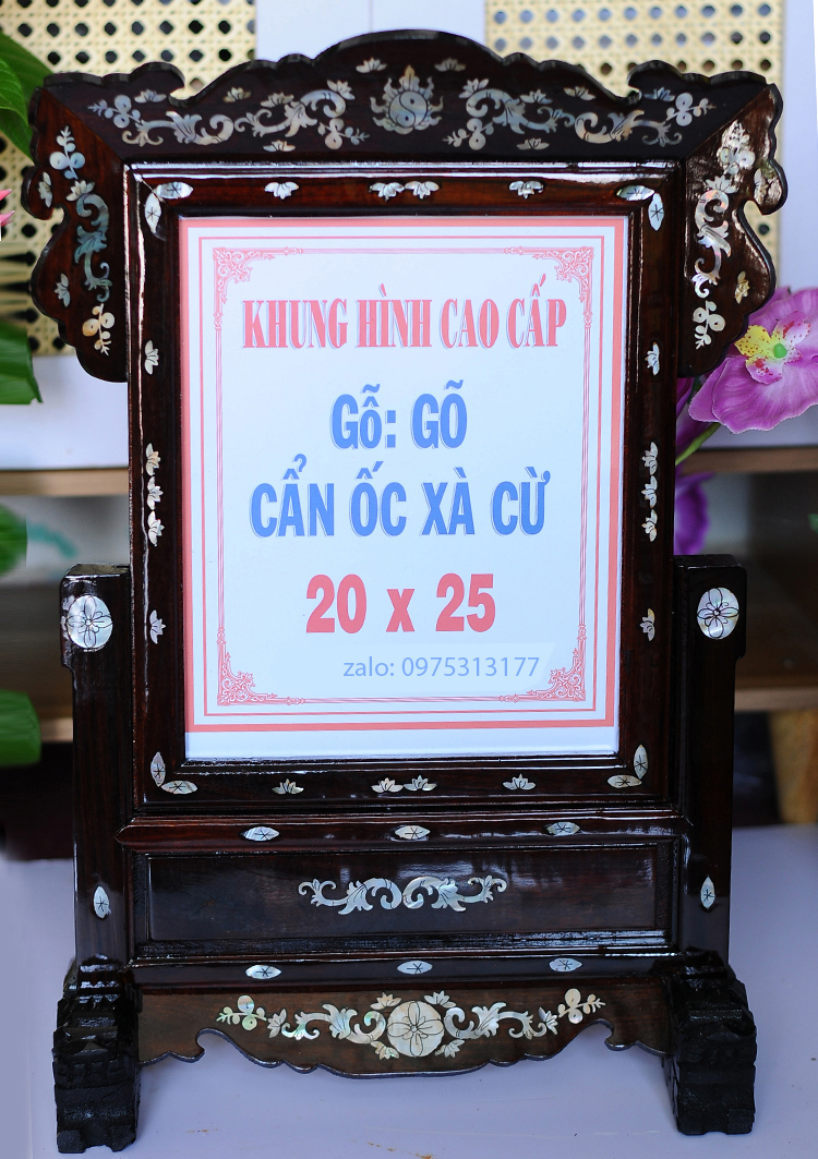KHUNG THỜ GỖ GÕ 20 + 25