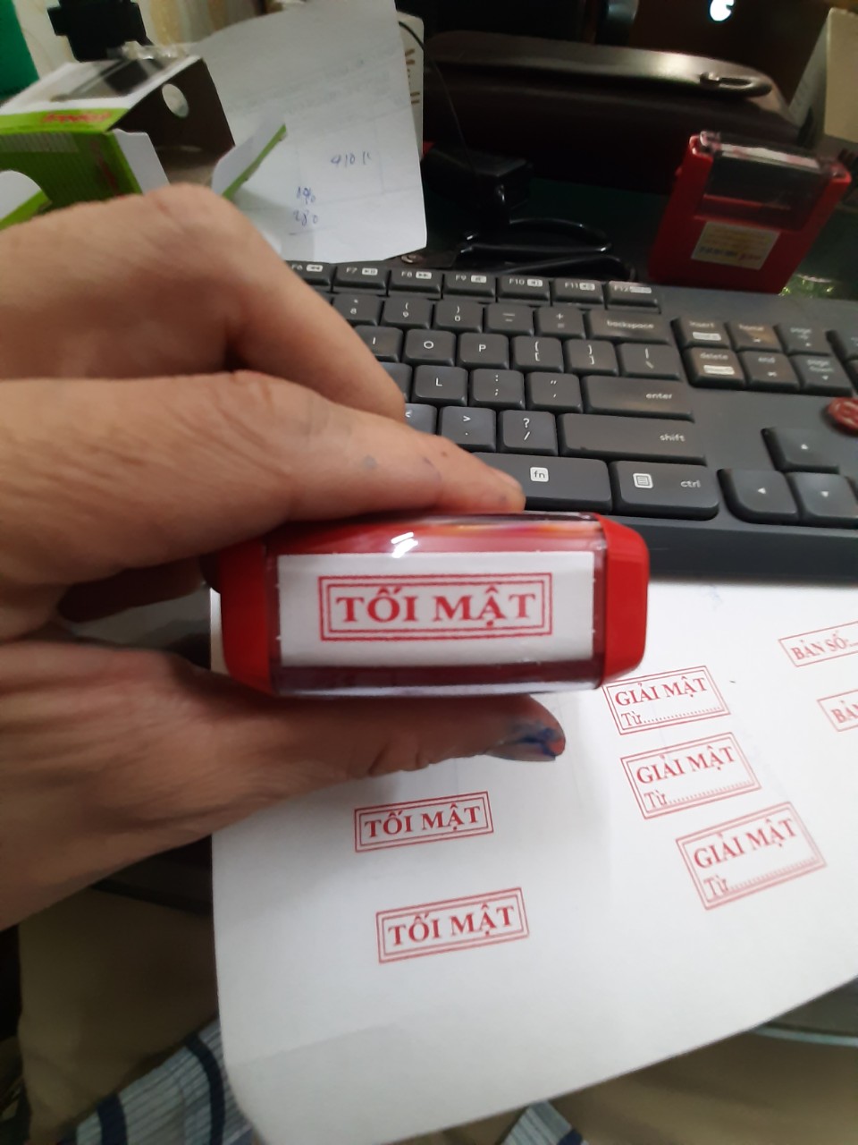 Con dấu TỐI MẬT (Chuẩn thông tư 24 BCA)