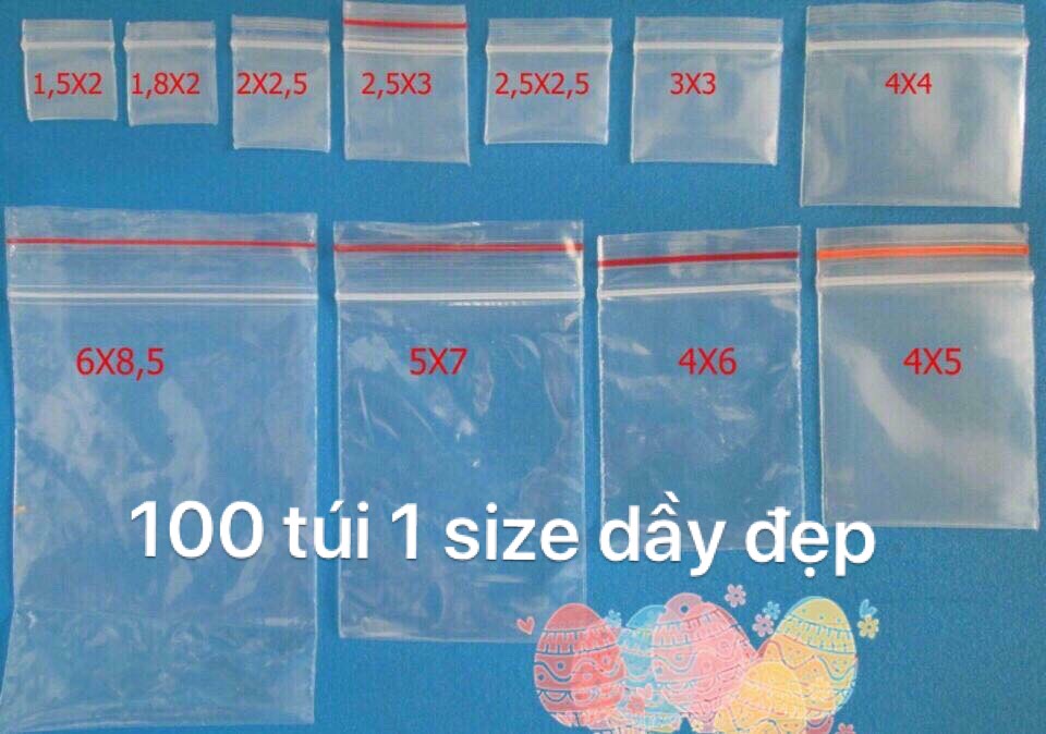 Túi zip ( Túi Miết Mép )