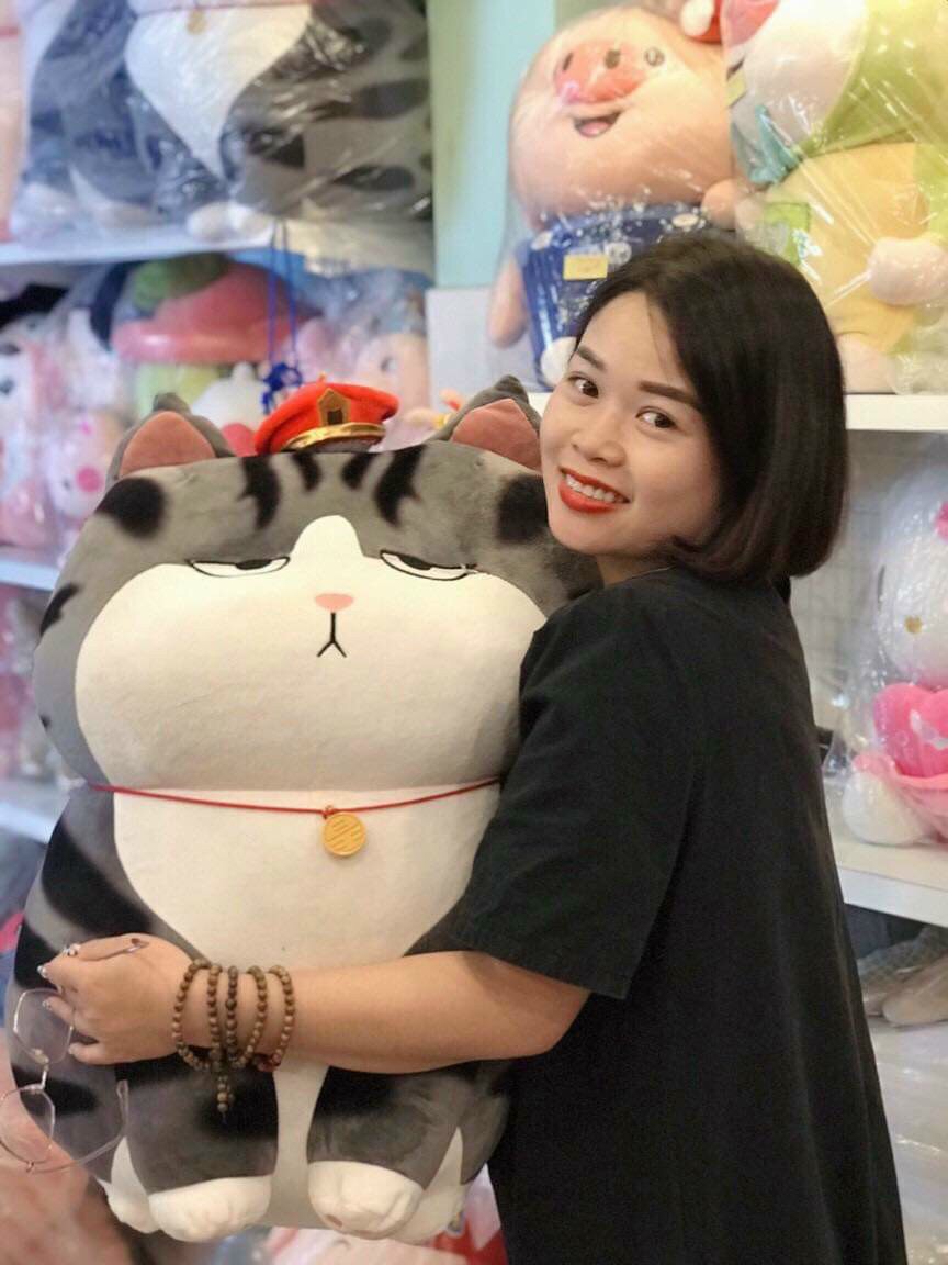Gấu Bông Mèo Hoàng Thượng Mèo Bông Cute Mặt Gợi Đòn Cao CấpDùng Để Trang Trí Phòng Ngủ Phòng Học Live Bán Hàng Để Ôm Size 50 - Size 65 - Size 75