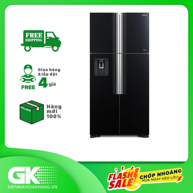 Tủ lạnh Hitachi Inverter 540 lít R-FW690PGV7 GBK, công nghệ kháng khuẩn khử mùi Nano Titanium, cảm biến nhiệt ECO - Bảo hành 12 tháng.