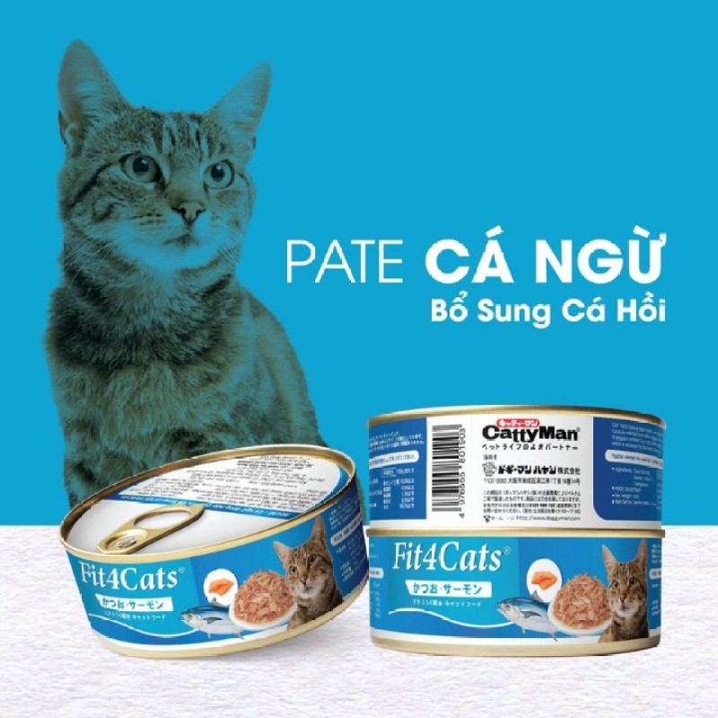 Pate cho mèo từ Nhật Bản vị cá ngừ và cá hồi 160gr, thức ăn bổ sung đầy đủ chất dinh dưỡng cần thiết cho mèo - Xudapet - SP000619