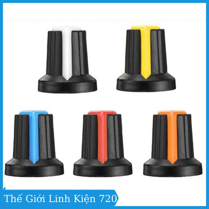 Combo biến trở volume (triết áp + vỏ triết áp nhựa)