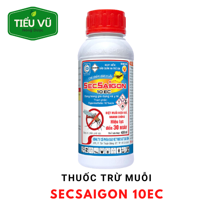 THUỐC TRỪ MUỖI SECSAIGON 10EC 450ML