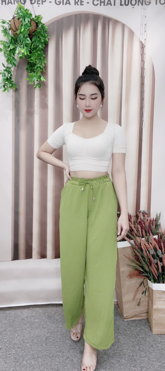 Quàn dài rộng,dáng suông thời trang cao cấp,chát đũi mặc mát dễ phối đồ _Shop Trinh trinh 20