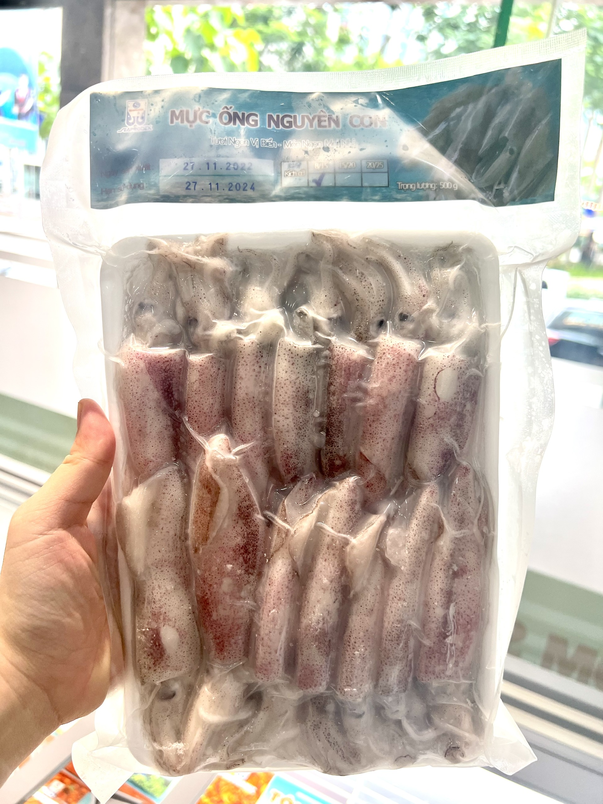 Mực ống nguyên con - Túi 425g