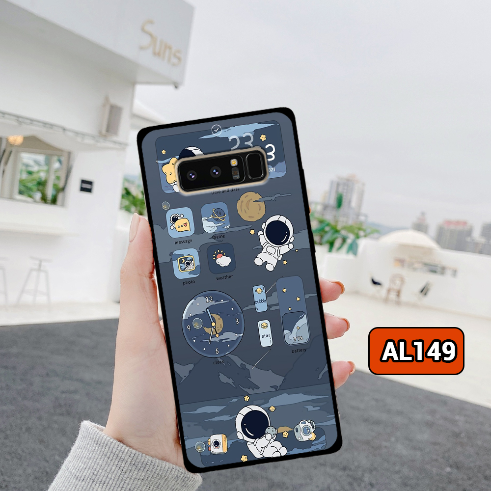 Ốp lưng Samsung Note 8/ Note 9 hoạ tiết nền kẻ caro thời trang, viền dẻo
