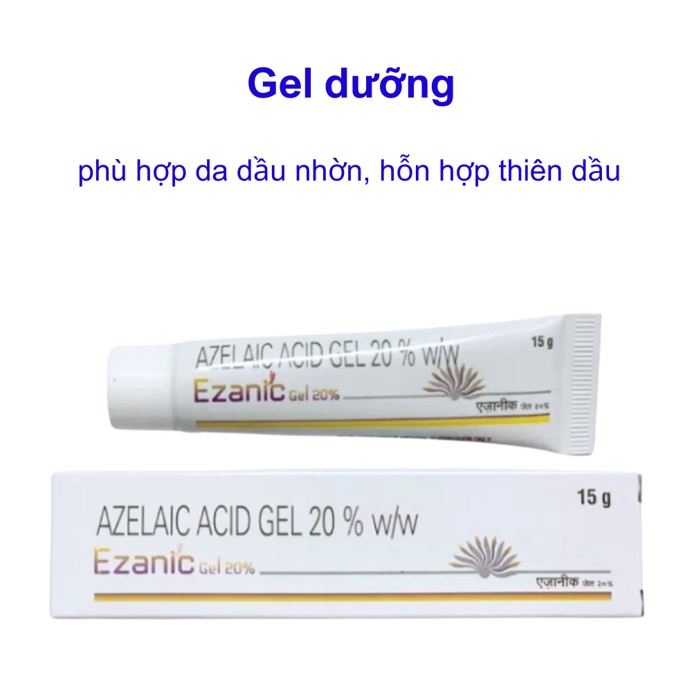 HOÀN TIỀN 15% - Gel - Cream Giảm mụn  Mờ Thâm  Dưỡng Sáng Da Ezanic 20% Azelaic Acid Gel 15g Lyo.vn