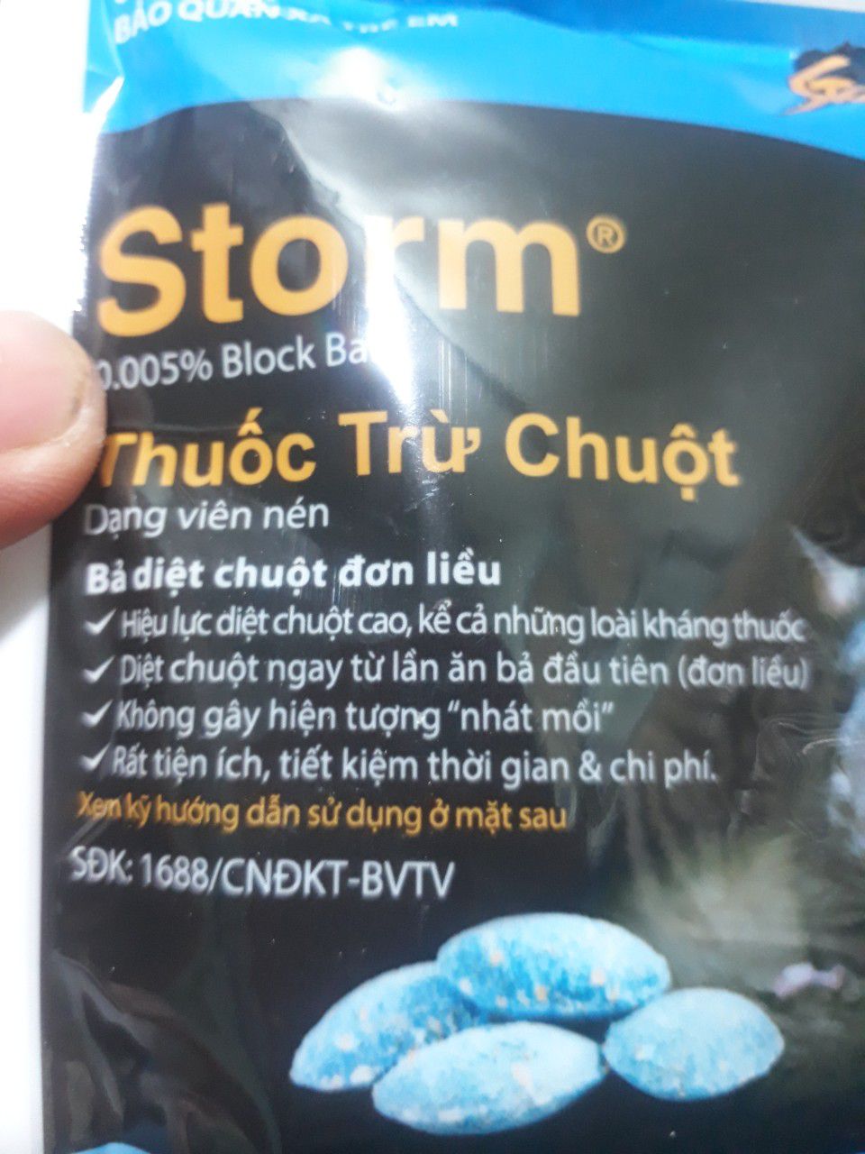 THUỐC TRỪ CHUỘT STORM gói 20 viên