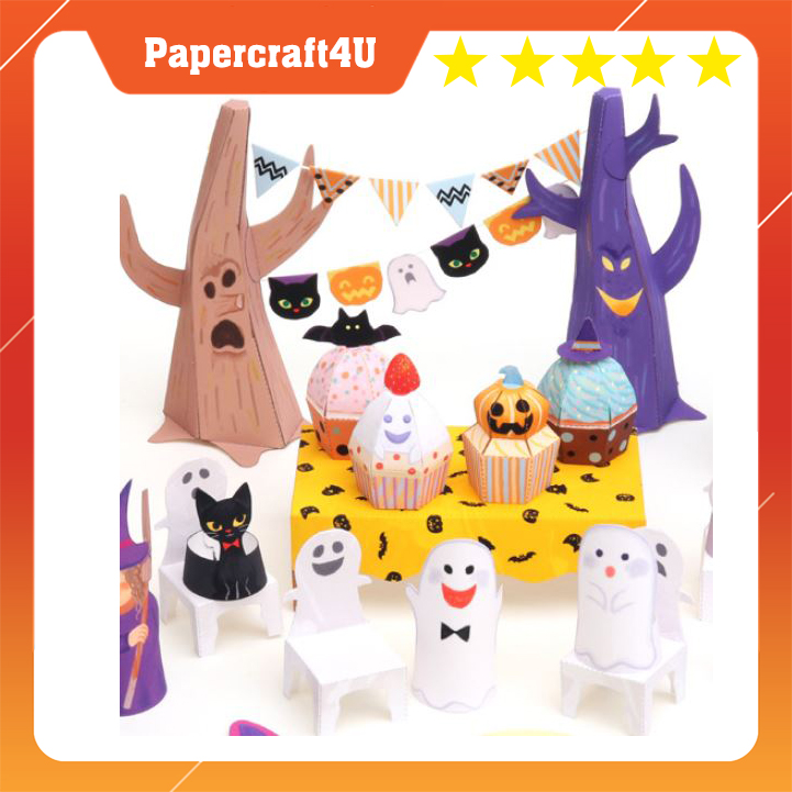 Mô hình giấy 3D - Quà halloween mini siêu cute