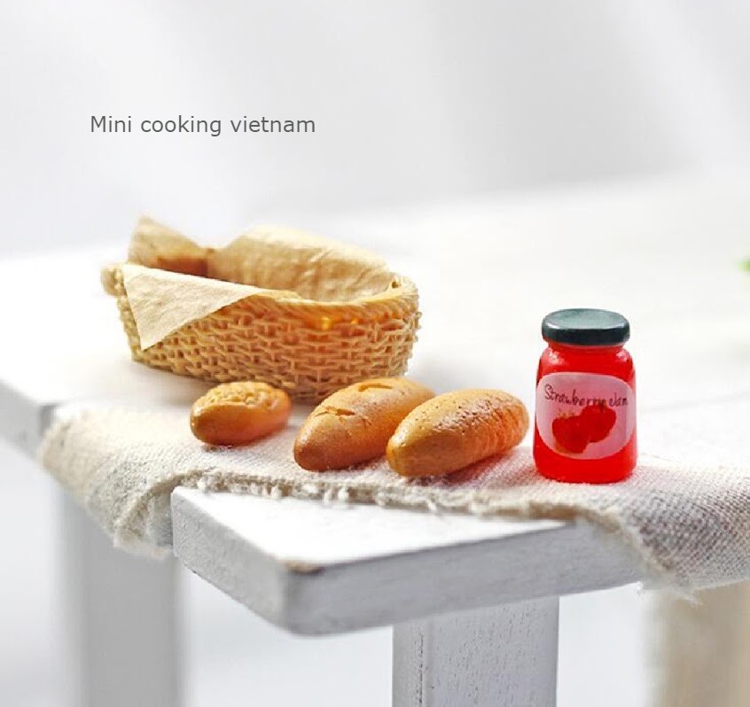 Set rổ bánh mì cho nhà búp bê