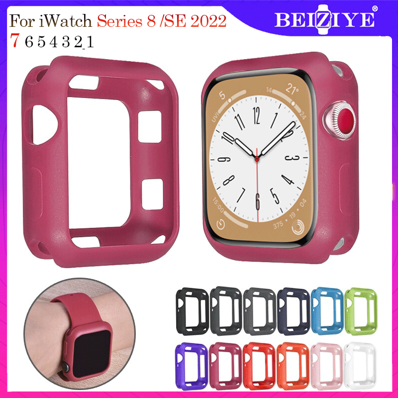 Ốp lưng tpu nhiều màu sắc cho apple watch series 8 7 6 se 5 4 3 2 1 ốp bảo vệ mỏng cho đồng hồ apple watch 45mm 41mm 38mm 40mm 42mm 44mm