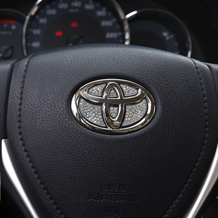 Logo Đính Đá Gắn Vô Lăng Toyota