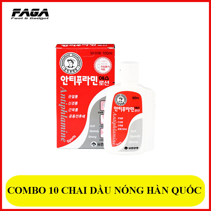 Combo 7 chai dầu nóng xoa bóp Hàn Quốc