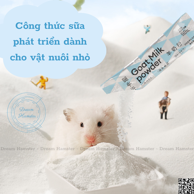 Bột sữa dê Bucatstate cho hamster và thú nhỏ