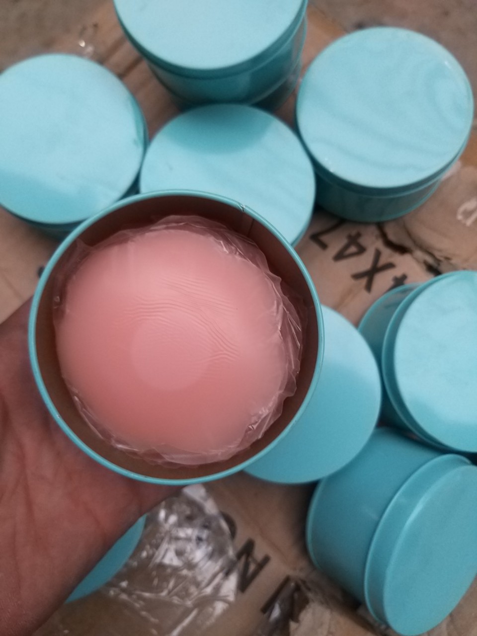 Hộp 10 miếng dán ti silicon, miếng dán đầu ti kích thước 6cm