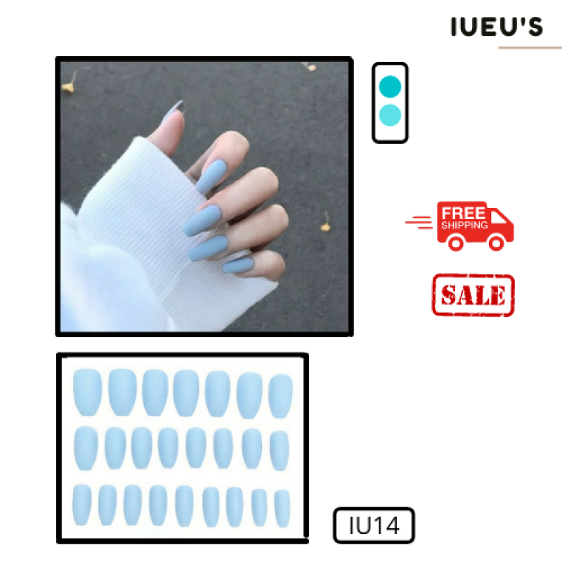 Bộ 24 móng giả dáng dài TẶNG KÈM KEO + DŨA (hàng có sẵn) giá rẻ