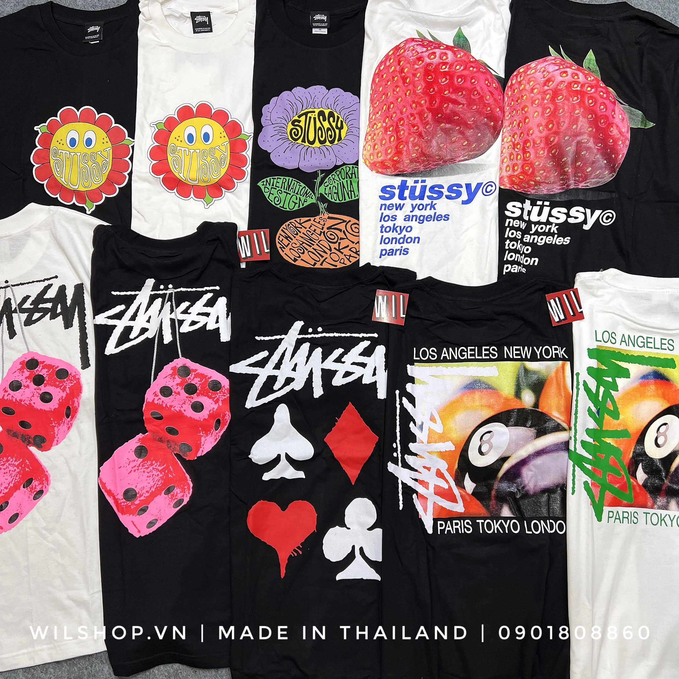 (M, L, XL) ÁO STUSSY - ÁO UNISEX SIZE USA