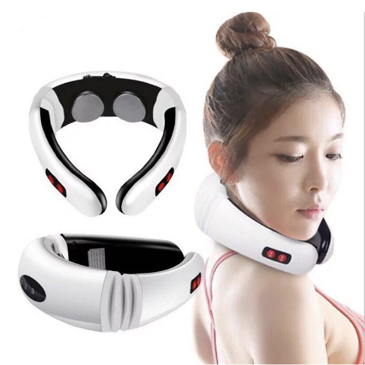 Máy mát xa cổ vai gáy máy massage cầm tay máy massage cổ vai gáy xung điện từ cao cấp, máy massage giảm đau mỏi vai gáy, máy massage cổ vai gáy mini, gối massage cổ vai gáy cầm tay