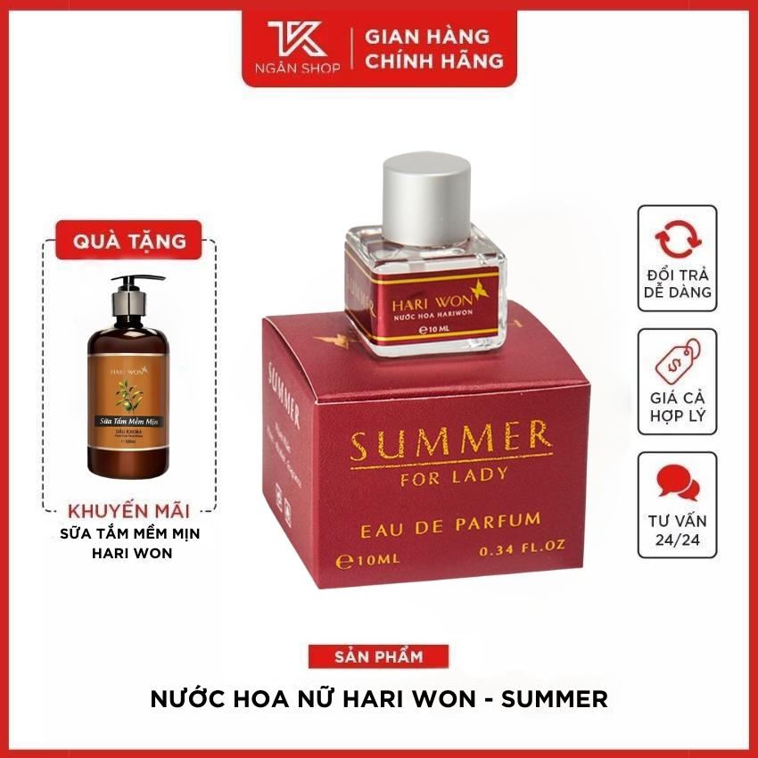 nước hoa nữ Hari Won SUMMER chính hãng cao cấp dạng chấm mini thơm lâu ngọt ngào mùi nhẹ thơm toàn thân hương chuẩn pháp 10ml T16 - TKNGANSHOP.COM