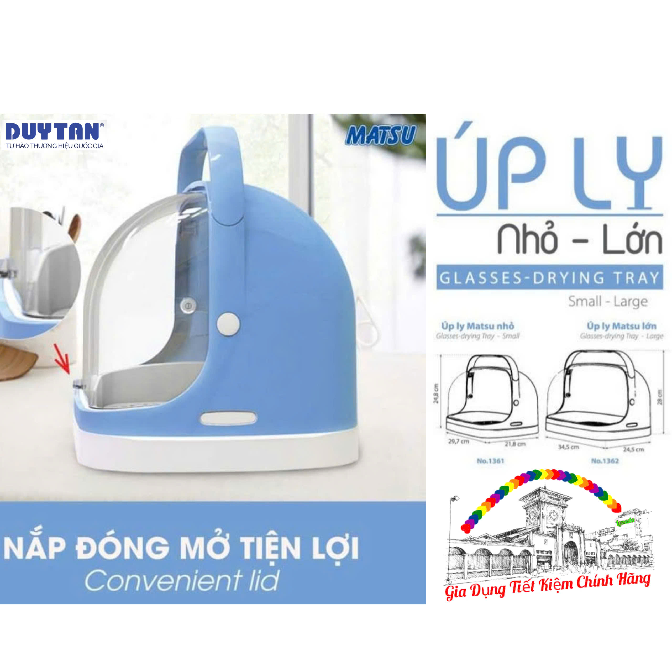Khay Úp ly Matsu Nhựa Duy Tân - mẫu mới 2021