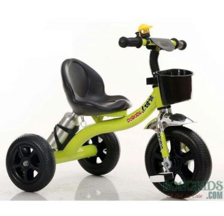 Xe đạp 3 bánh có bình nước- có giỏ chuông cho bé