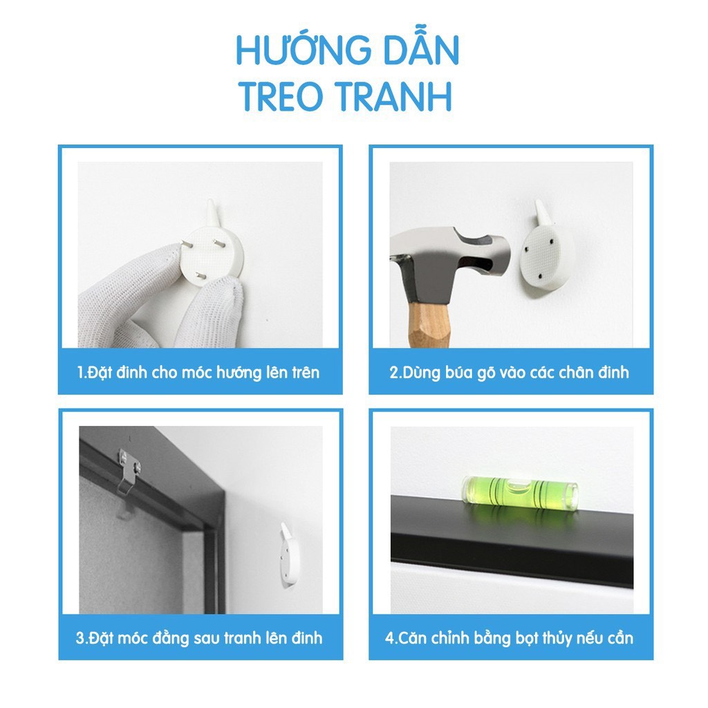 Combo 4 tranh VTC Trang trí tường CB4-131220