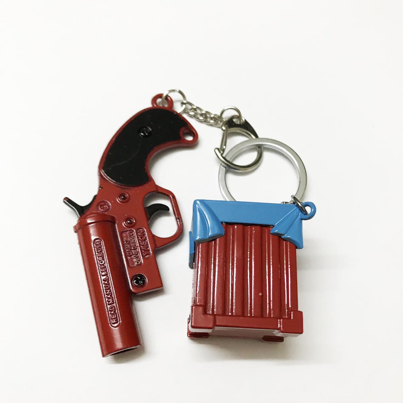 Combo Móc Khóa Gọi Thính + Hòm Thính PUBG (Sung Thính Size 9cm)