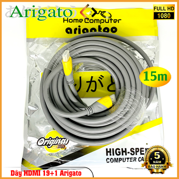 Dây cáp tín hiệu HDMI 10m-20m 19+1 ARIGATO chuẩn 2.0 hàng cực tốt,chất lượng cao,bảo hành 36 tháng