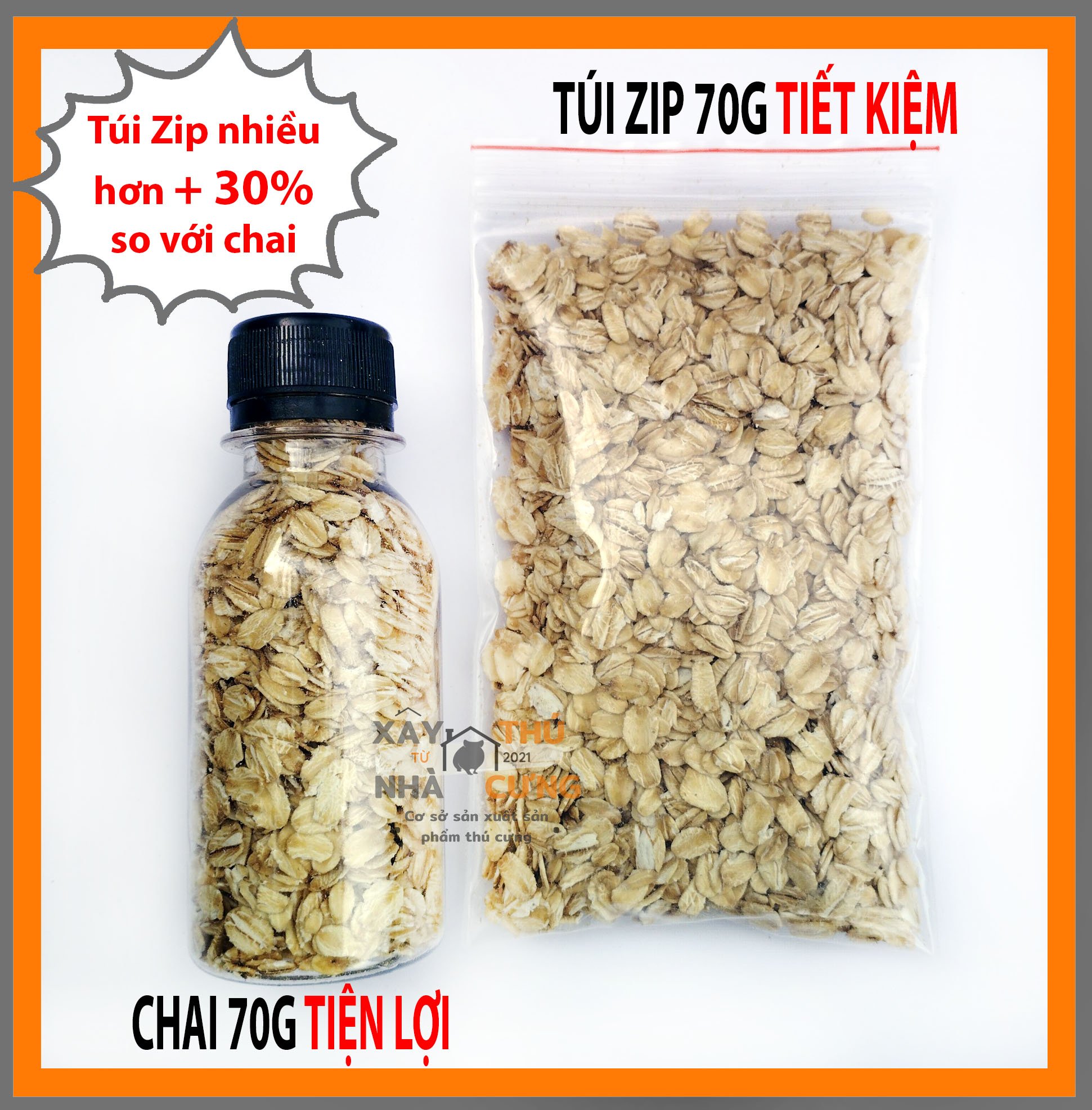 Thức ăn hamster yến sữa 70 gram