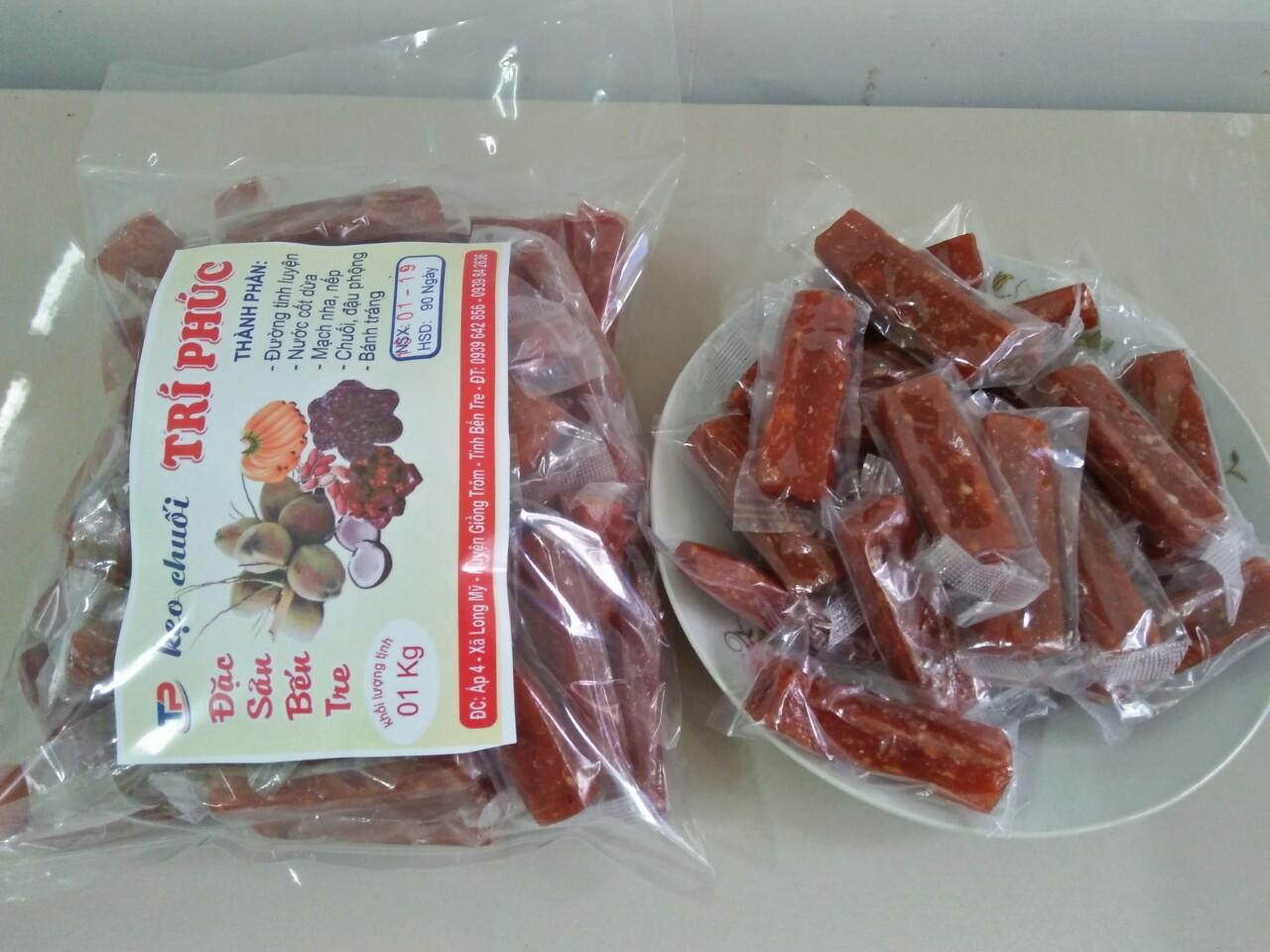 01 KG Kẹo Chuối Bến Tre ( Túi 01 kg)