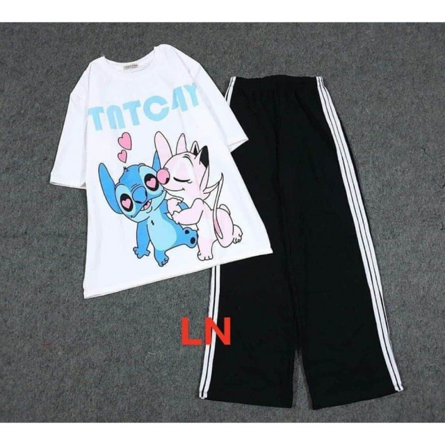 [FREESHIP] SET THÚ ÔM NHAU + QUẦN 3 SỌC