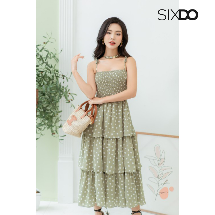 Đầm hai dây maxi chiffon SIXDO (Maxi Chiffon Dress)