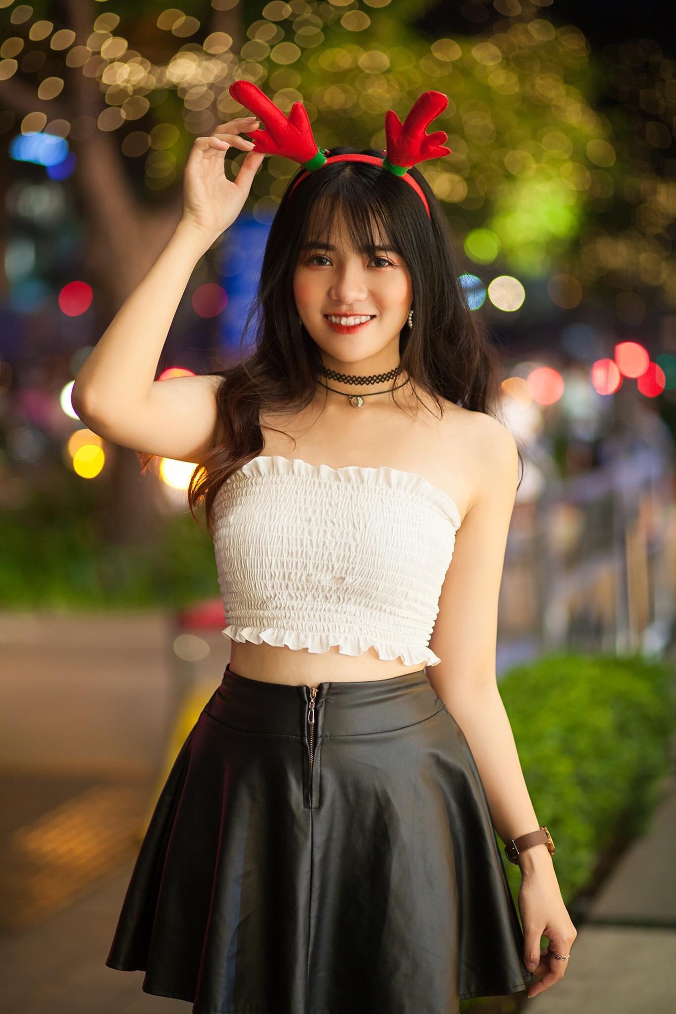 áo ống voan nhún