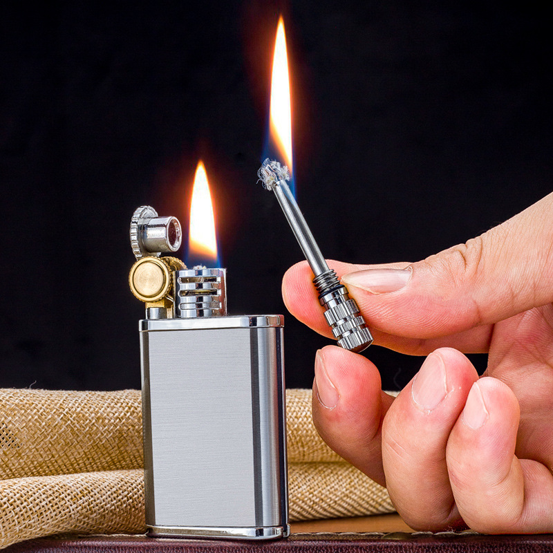 ( Chính Hãng ) Bật Lửa Xăng Đá CHIEF 2 Chế Độ Đánh Lửa ( Xài Xăng ) Có Hộp Đựng