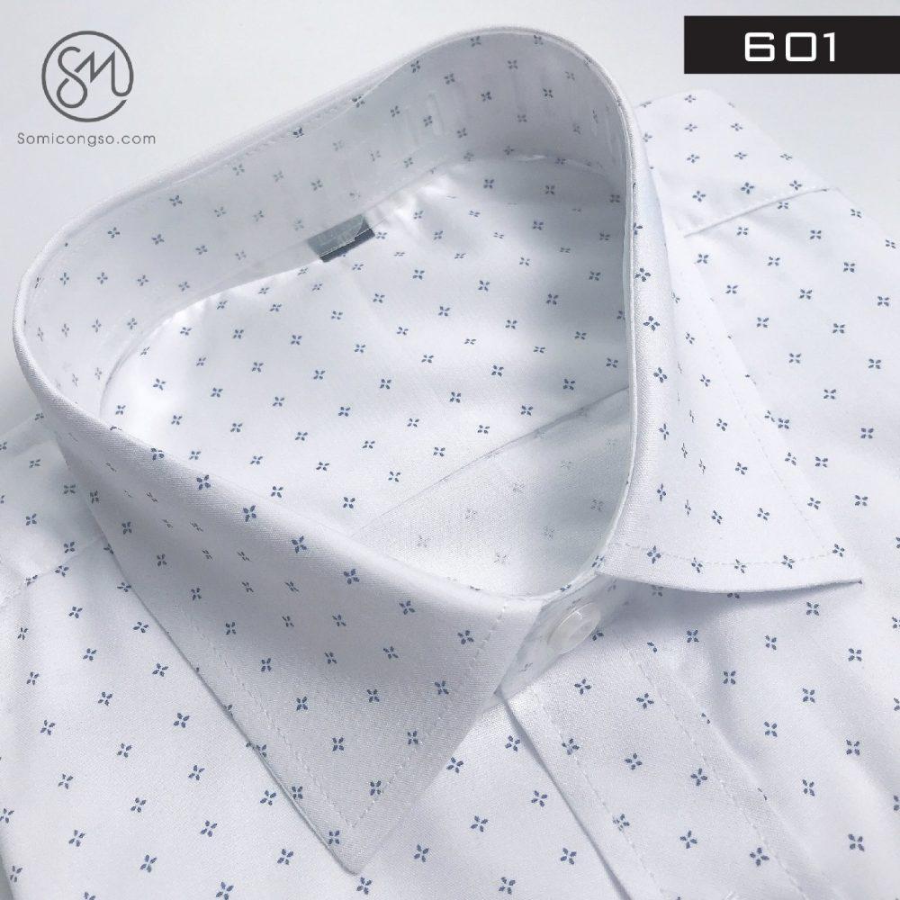 [Somicongso.com] Sơ mi nam chấm bi trắng cotton