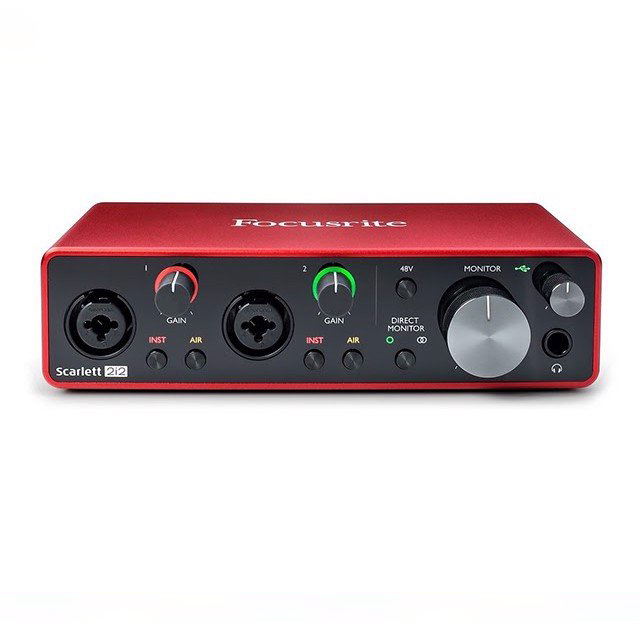 Bộ Kit thu âm Combo Phòng Thu (Micro Condenser Scarlett CM25 MKIII, Tai Nghe Kiểm Âm Scarlett HP60 MKIII, Soundcard Scarlett 2I2 Gen 3) | Focusrite Scarlett 2i2 Studio
