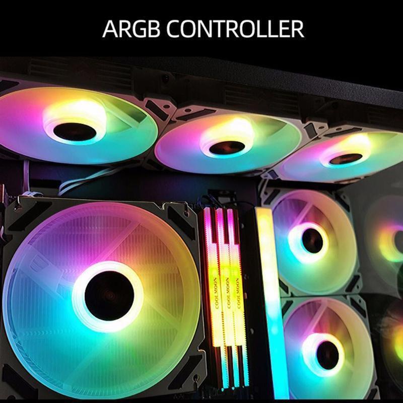 Quạt Fan COOLMOON Y2 WHITE - Tặng Kèm 4 Ốc