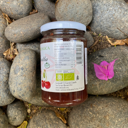 Mứt Cherry Hữu Cơ 320gr – Sottolestelle Organic Cherries Jam