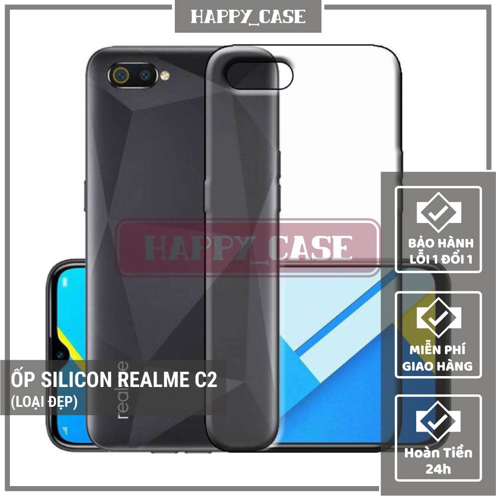 Ốp Lưng Điện Thoại Realme C2 Thin Transparent Silicon