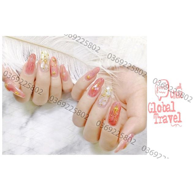 Túi 6 charm đính móng hỗn hợp trang trí móng