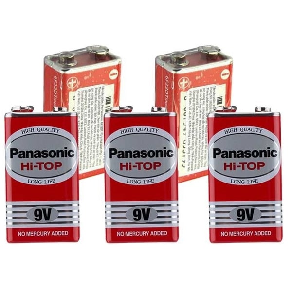 Pin vuông Panasonic 9V cho micro không dây - Pin 9V Panasonic