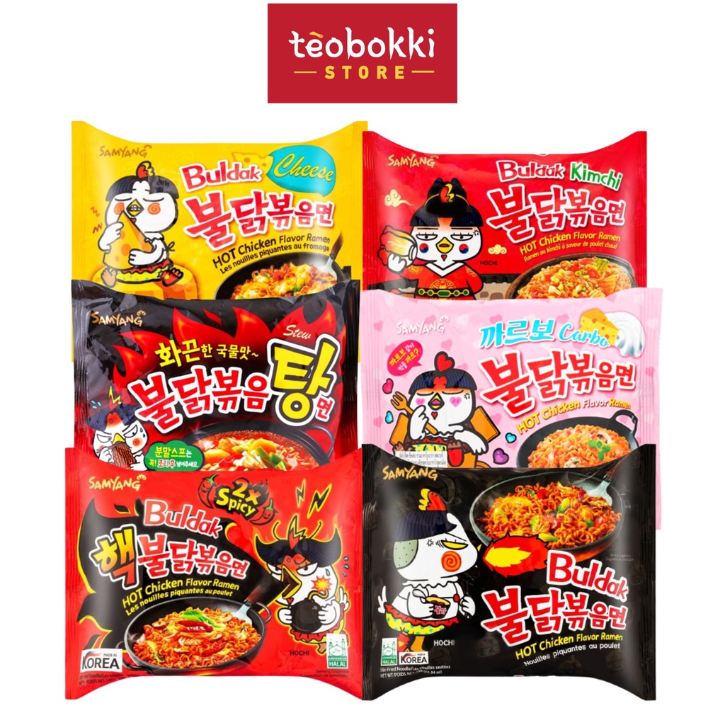 Mì gà cay Samyang Hàn Quốc đủ vị 130g, 145g