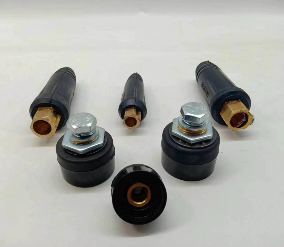 (2 bộ) giắc máy hàn 10-25 đực+cái - giắc DKJ10-25