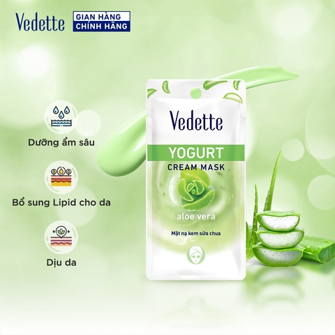 Mặt nạ kem sữa chua Vedette Nha Đam 10ml