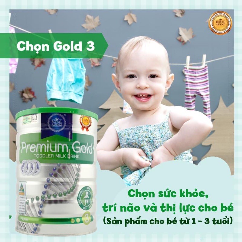 Sữa Bột Hoàng Gia Úc Royal Asunz Premium Gold 1 2 3 (400g - 900g) DATE MỚI Phát Triển Toàn Diện Đề Khàng [Chính Hãng]