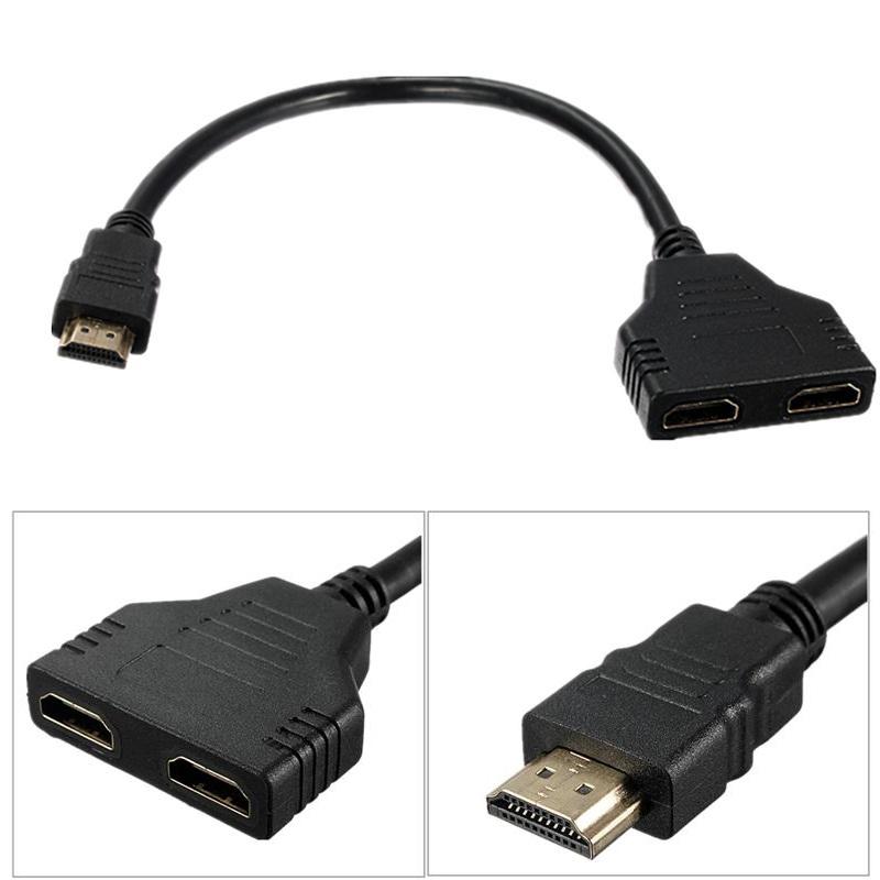 Dây chia tín hiệu HDMI 1 ra 2 (Đen)