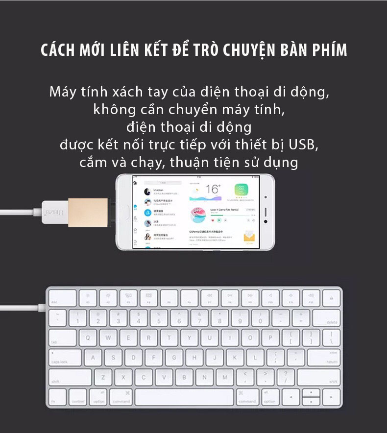 [HCM]Đầu Chuyển Đổi USB Type C sang USB 3.0 Cho Điện thoại Macbook