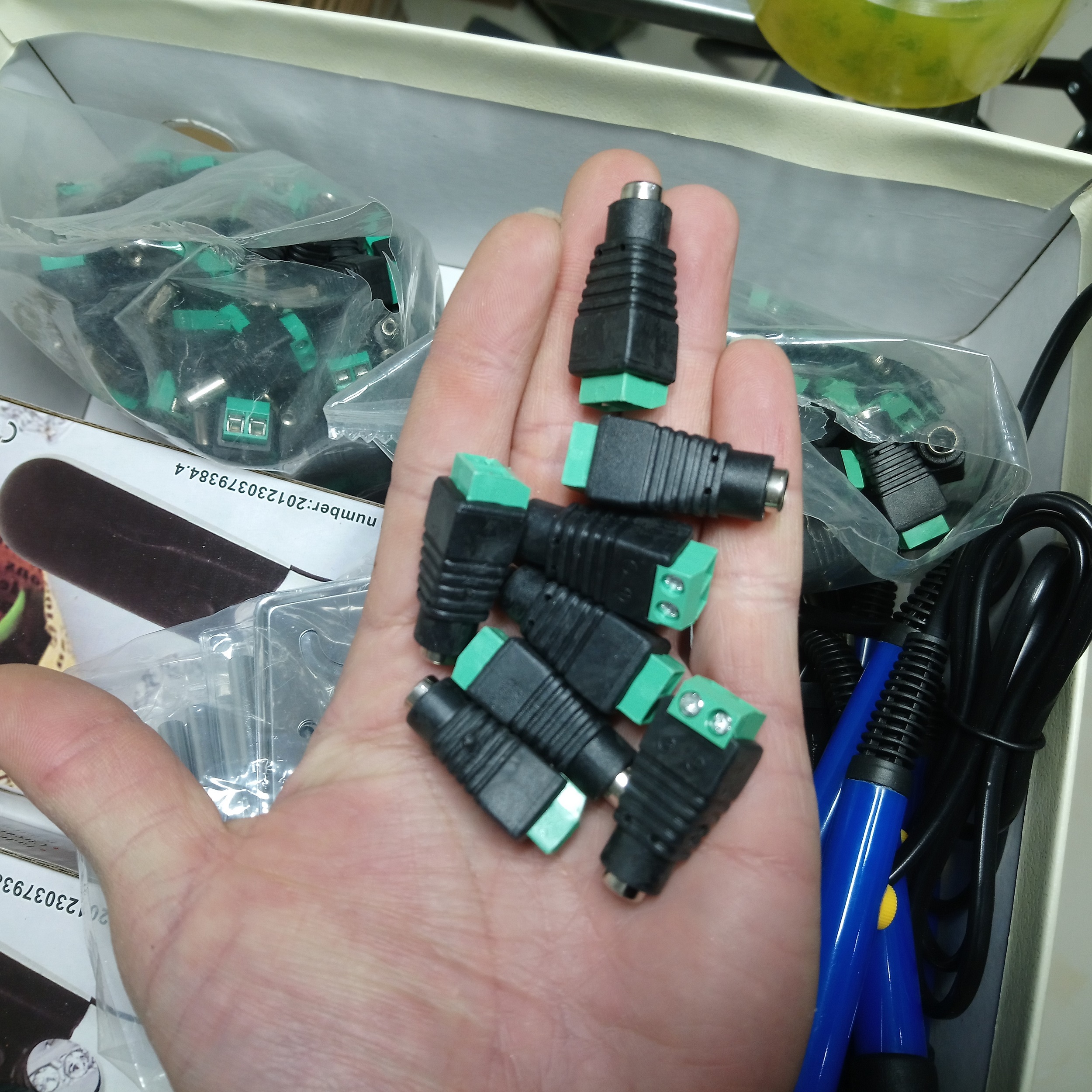 Bộ 10 Jack dc nối nguồn đực Hoặc cái