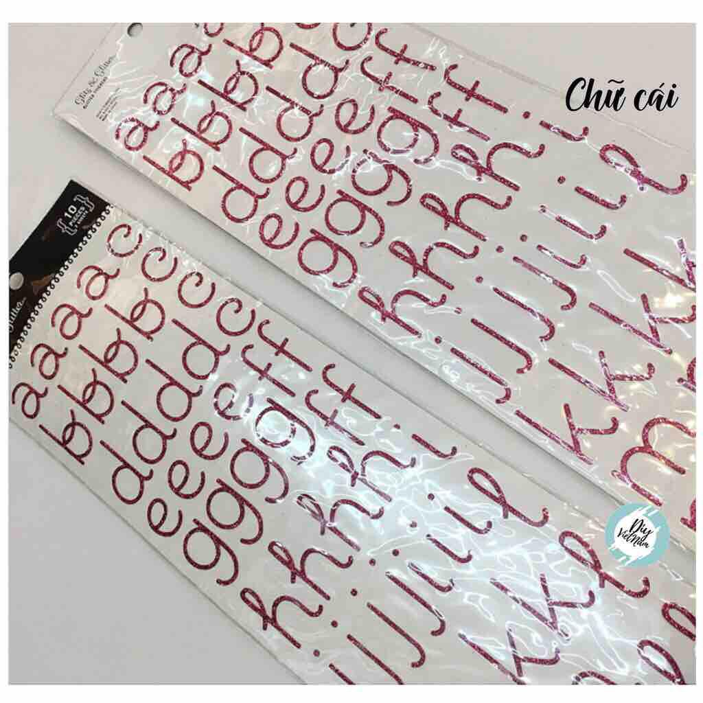 Sticker Chữ Kim Tuyến